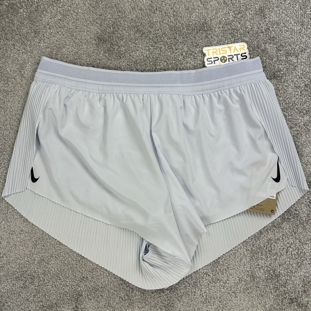 Nike Dri-Fit ADV Aeroswift 3" Running Shorts Womens Size XL Blue FN2328-085